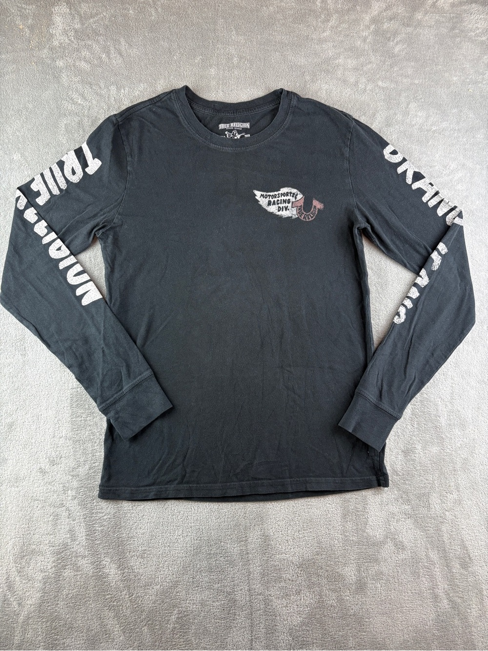 True Religion Racing Long Sleeve Tee SMALL